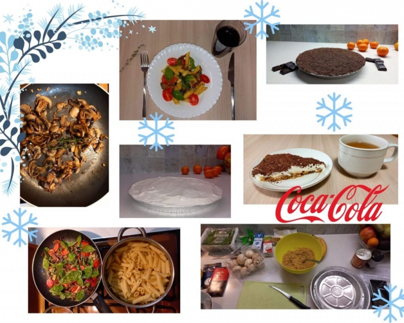 Ziemassvētku maltītes gatavošanas meistarklasē tiešsaistē