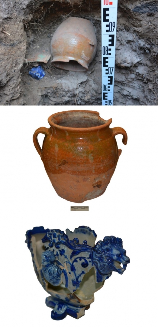 Panevēžas Republikas gatvē atrastie keramikas darinājumi