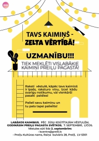 Tiek  meklēti vislabākie, vissirsnīgākie, visčaklākie kaimiņi, kuri dzīvo Preiļu pagastā!