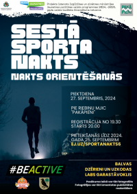 Sestā sporta nakts - nakts orientēšanās