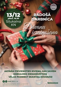 Radošās darbnīcas "Dāvanu iesaiņošana"