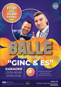 Balle kopā ar grupu “Ginc & Es”