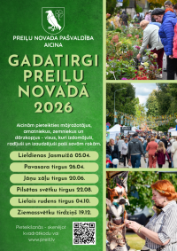 Gadatirgi Preiļu novadā 2026. gadā