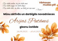 Ārijas Putānes gleznu izstāde