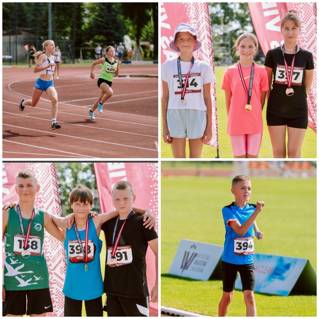 Preiļu novada BJSS sportistiem 10 medaļas Latvijas čempionātā vieglatlētikā U-14 un U-16 grupās