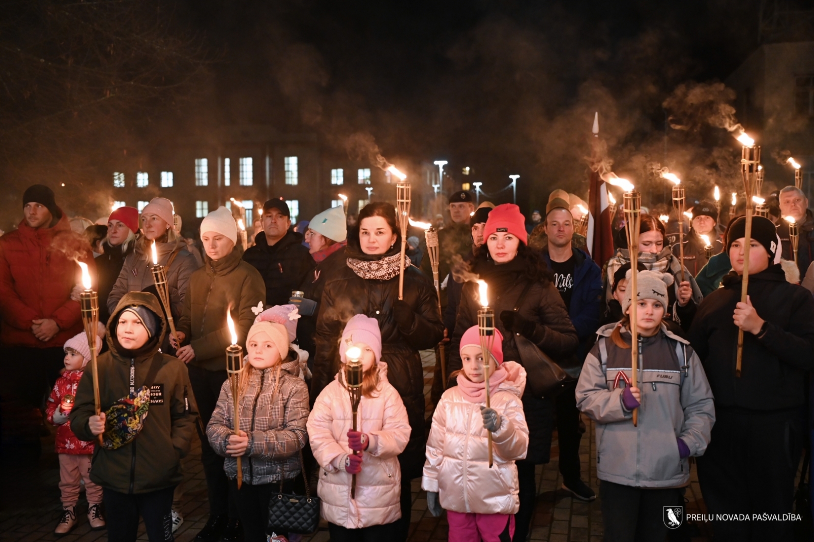 Lāčplēša dienas lāpu gājiens Preiļos