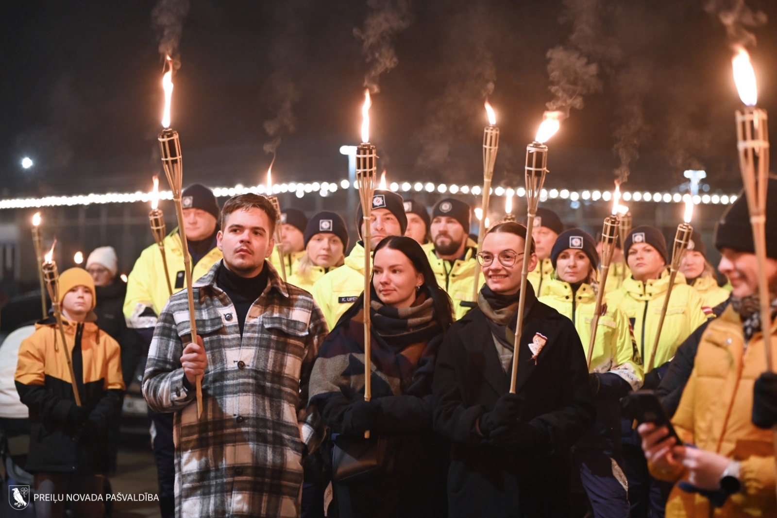 Lāčplēša dienas lāpu gājiens Preiļos