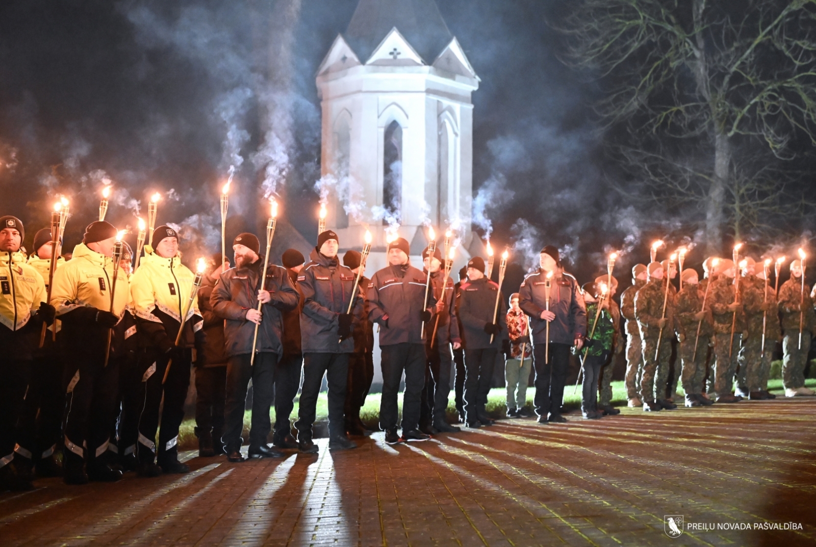 Lāčplēša dienas lāpu gājiens Preiļos