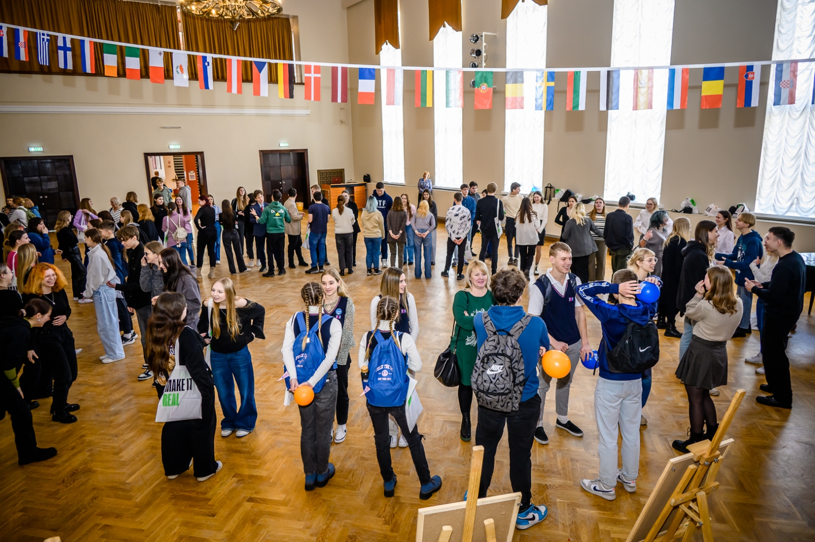 Preiļu novada pašvaldības jaunieši piedalās akcijas atklāšanas pasākumā "Atpakaļ uz skolu/Atpakaļ uz Universitāti"