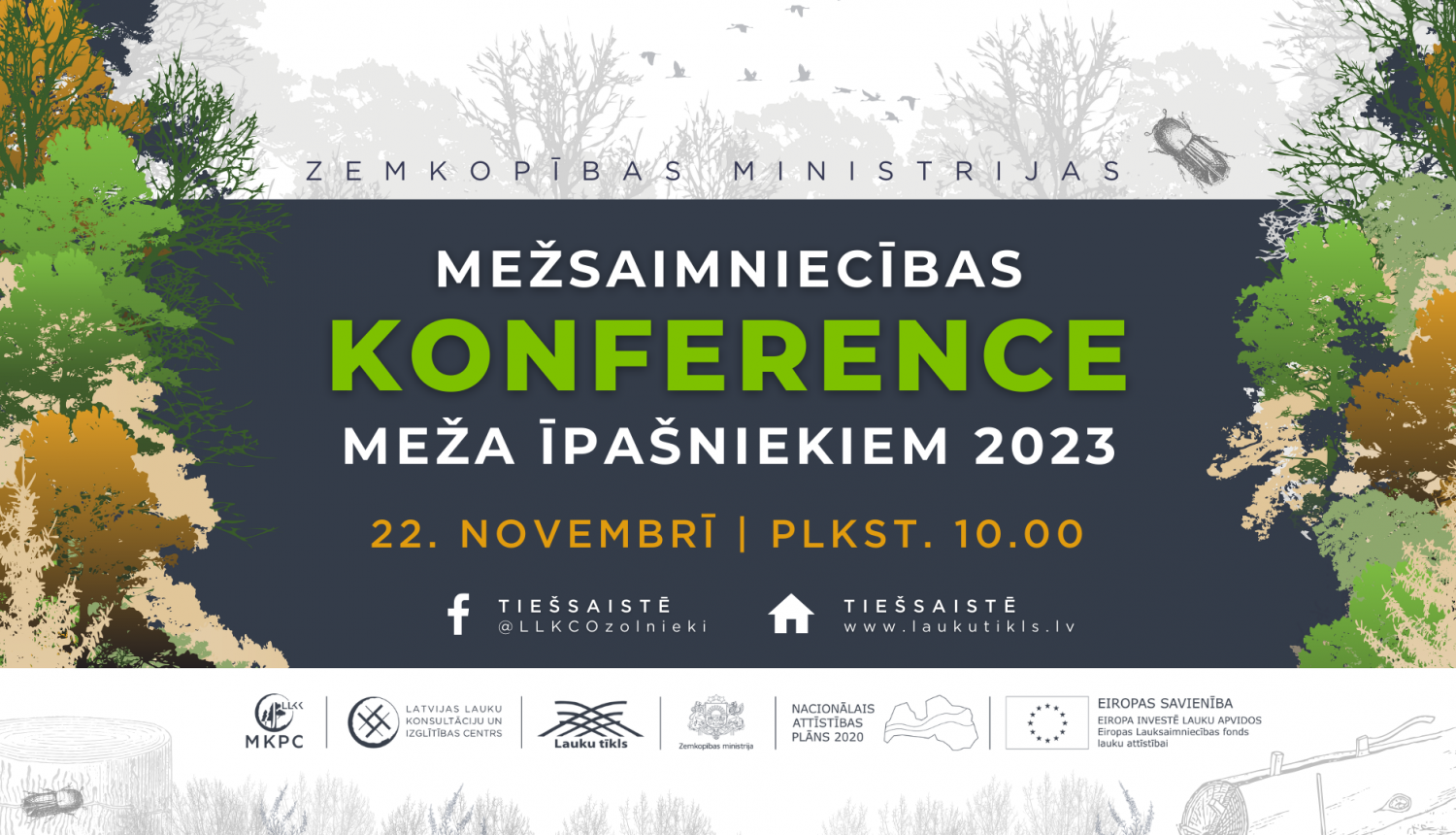 22. novembrī norisināsies Mežsaimniecības konference meža īpašniekiem 2023